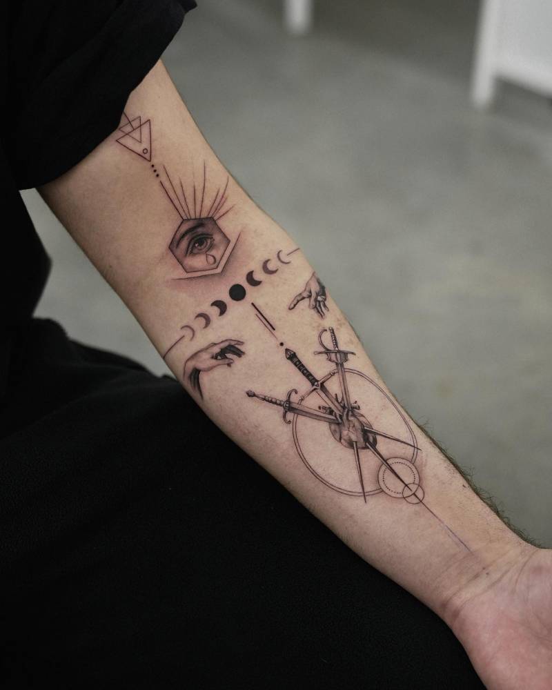 geometric tattoo