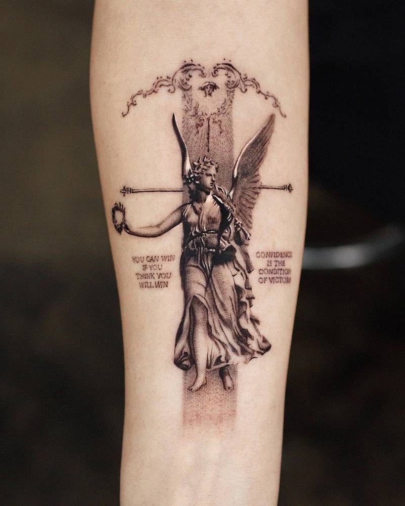 statue tattoo